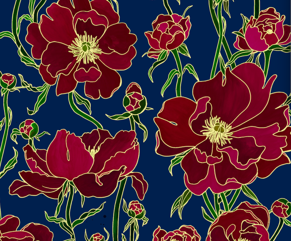 Weronika Anna Rosa - Célia Lobo - Interior - Design - Interior Design - Decor - Home - Decoração - Wallpaper - Papel de parede - Papier-peint - Tissus - Textile - Tecido - Pop - Colors - Design - Cores - Print Design - Textile Design - Têxtil Design - Estampados - Pattern - Imprimés - Flower - Flor - Luxe