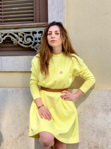 Célia Lobo - Dress BOLOTA Limão - 100% Organic Cotton