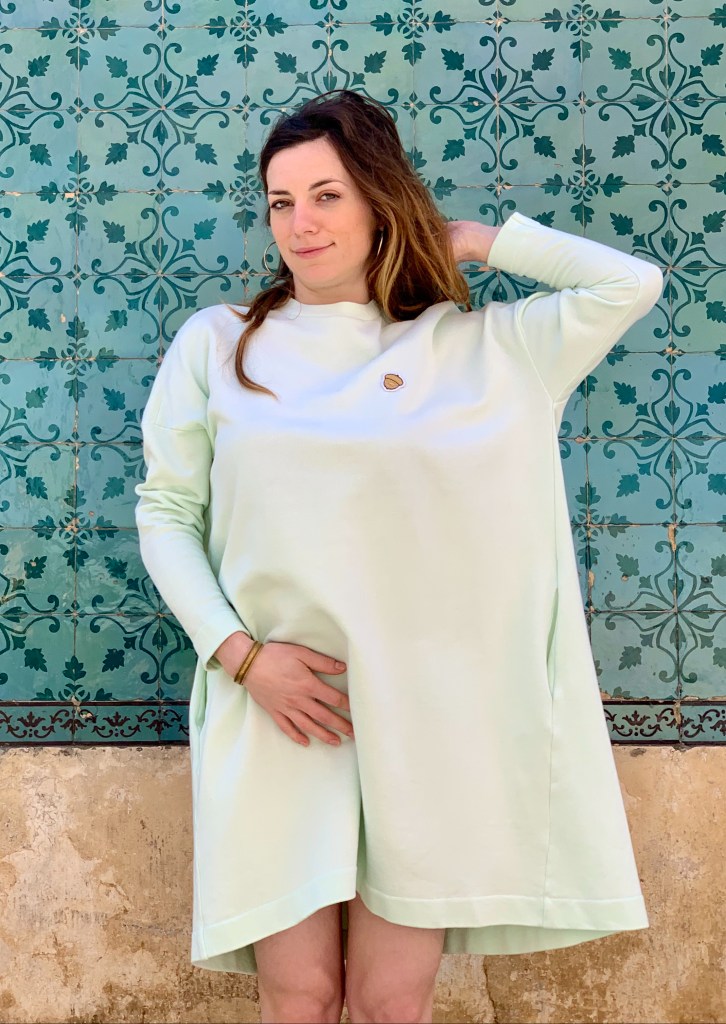 Célia Lobo - Dress BOLOTA Mint - 100% Organic Cotton