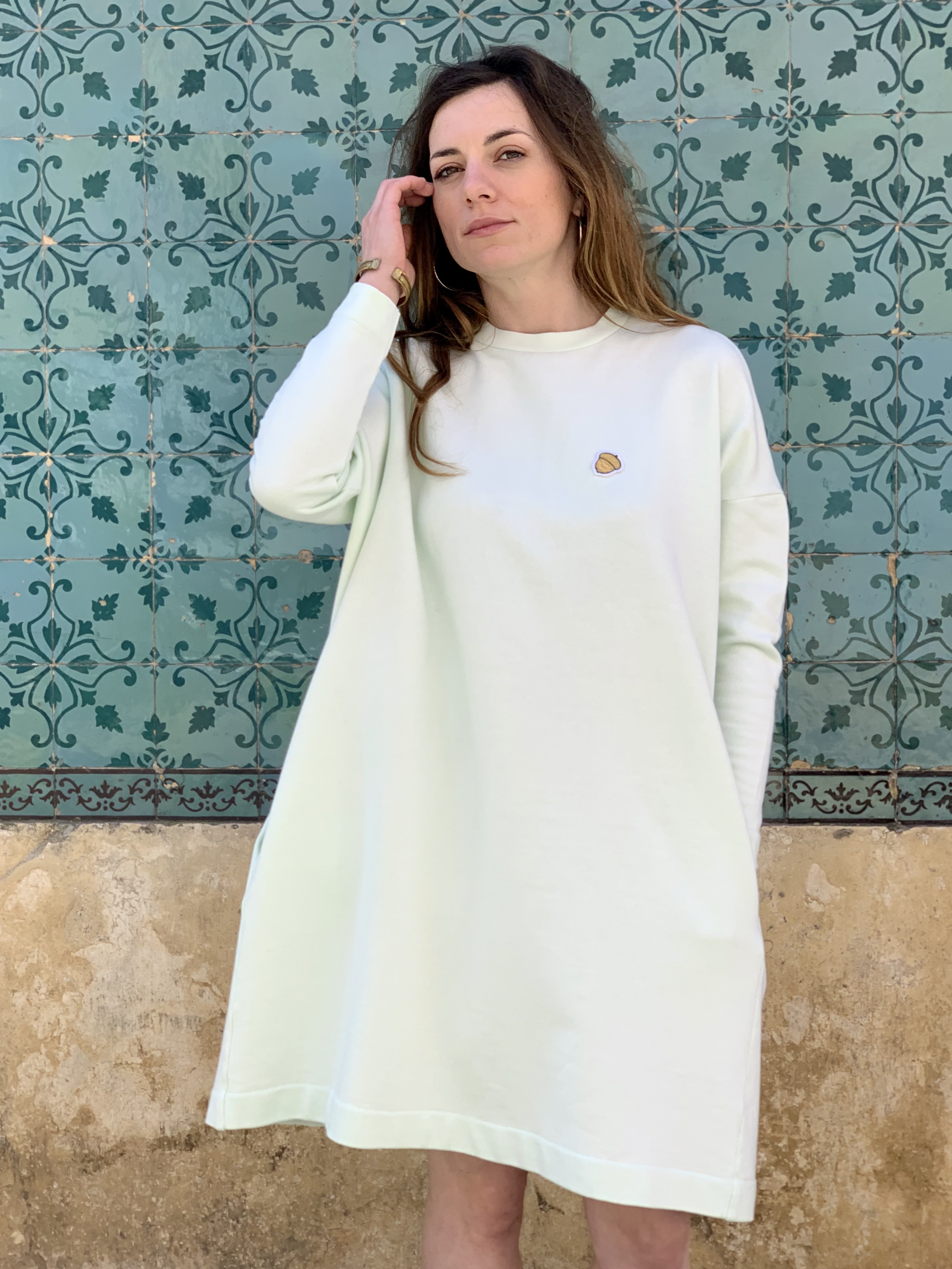Célia Lobo - Dress BOLOTA Mint - 100% Organic Cotton