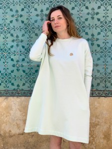Célia Lobo - Dress BOLOTA Mint - 100% Organic Cotton