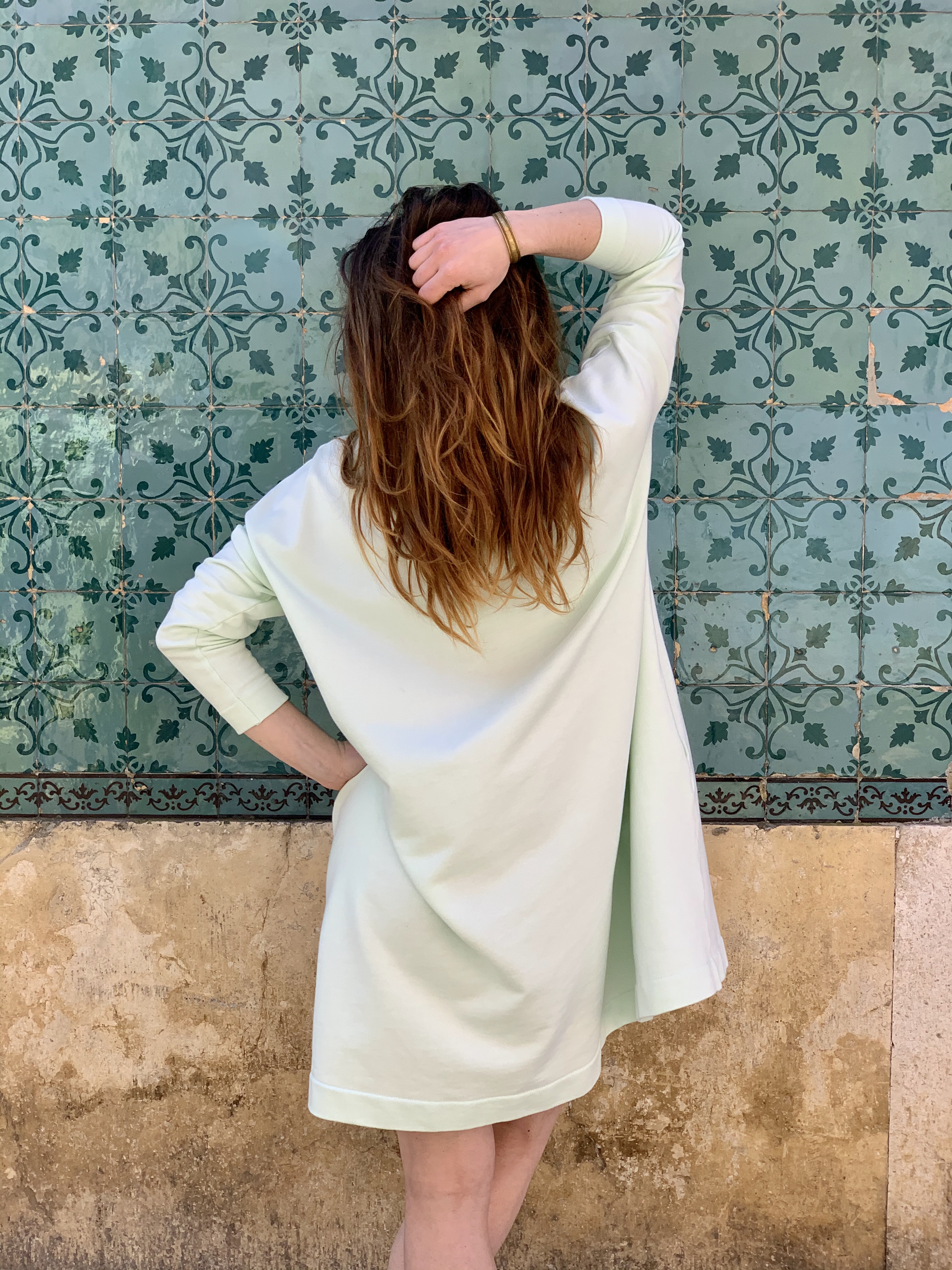 Célia Lobo - Dress BOLOTA Mint - 100% Organic Cotton