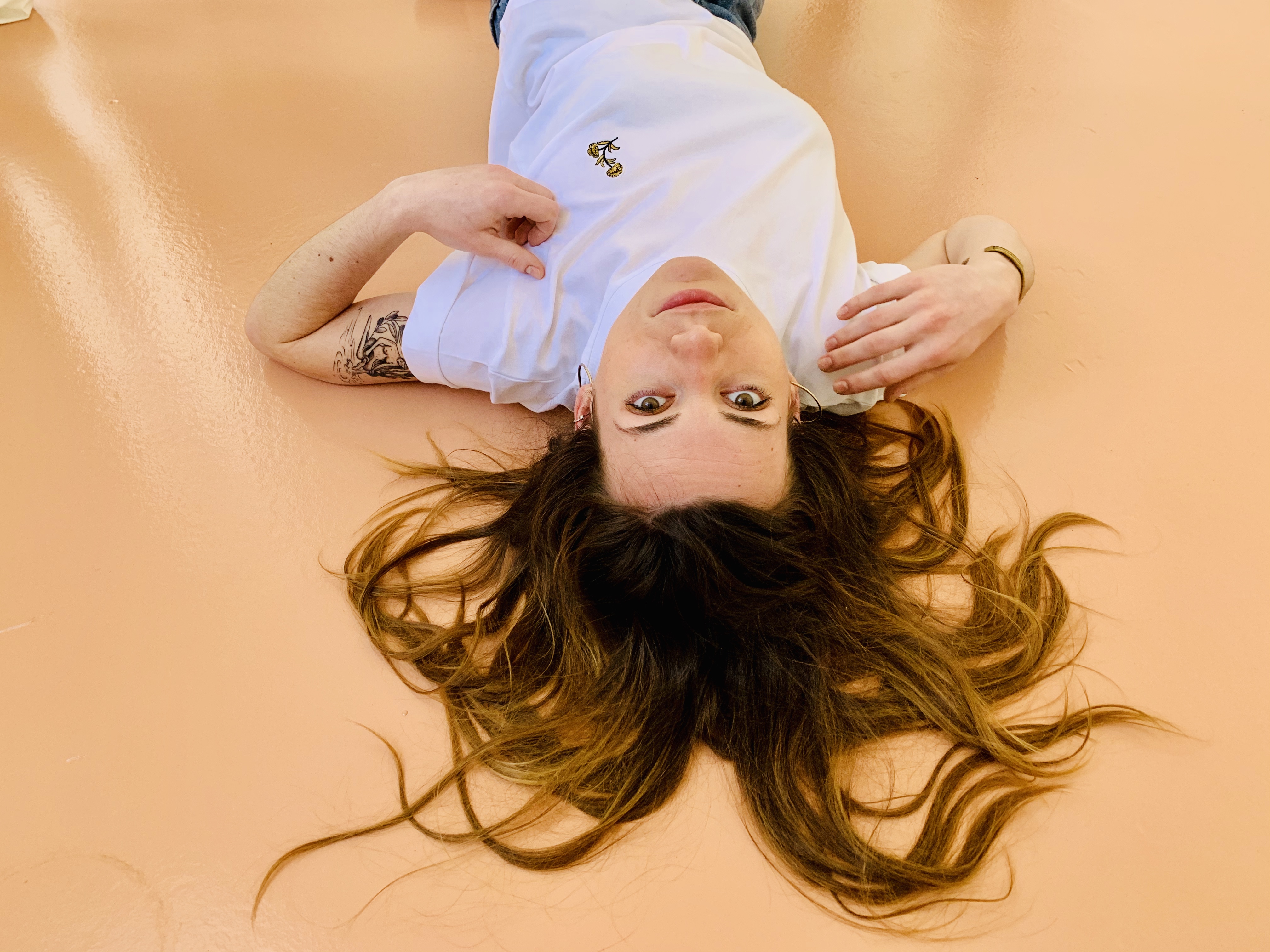 Célia Lobo - T-Shirt FLOR White - 100% Organic Cotton