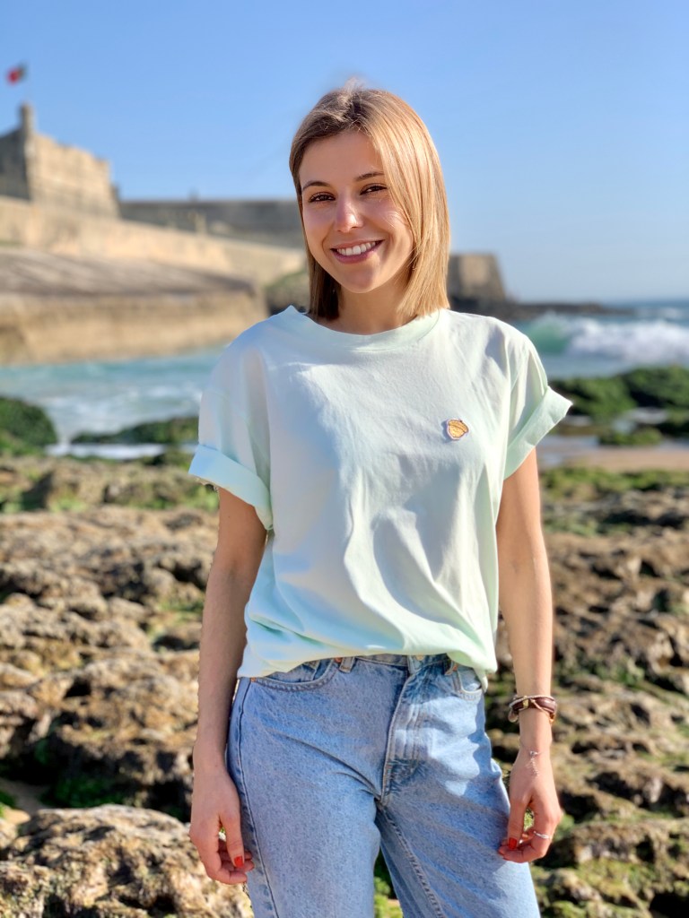 Célia Lobo - T-Shirt BOLOTA Mint - 100% Organic Cotton