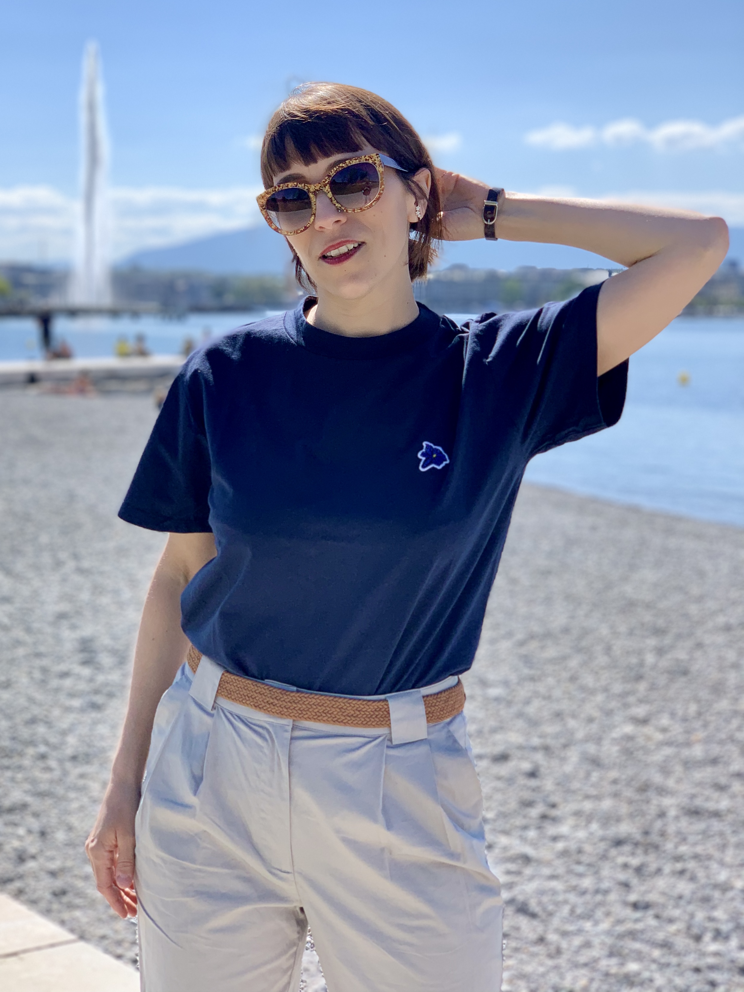 T-Shirt GENTIANE - Navy - 100% Organic Cotton