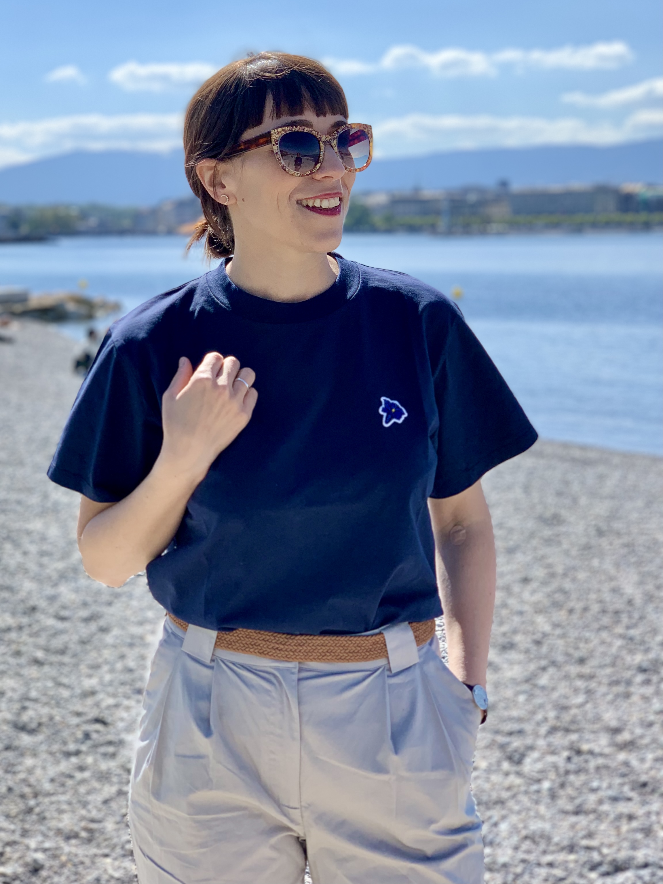 T-Shirt GENTIANE - Navy - 100% Organic Cotton