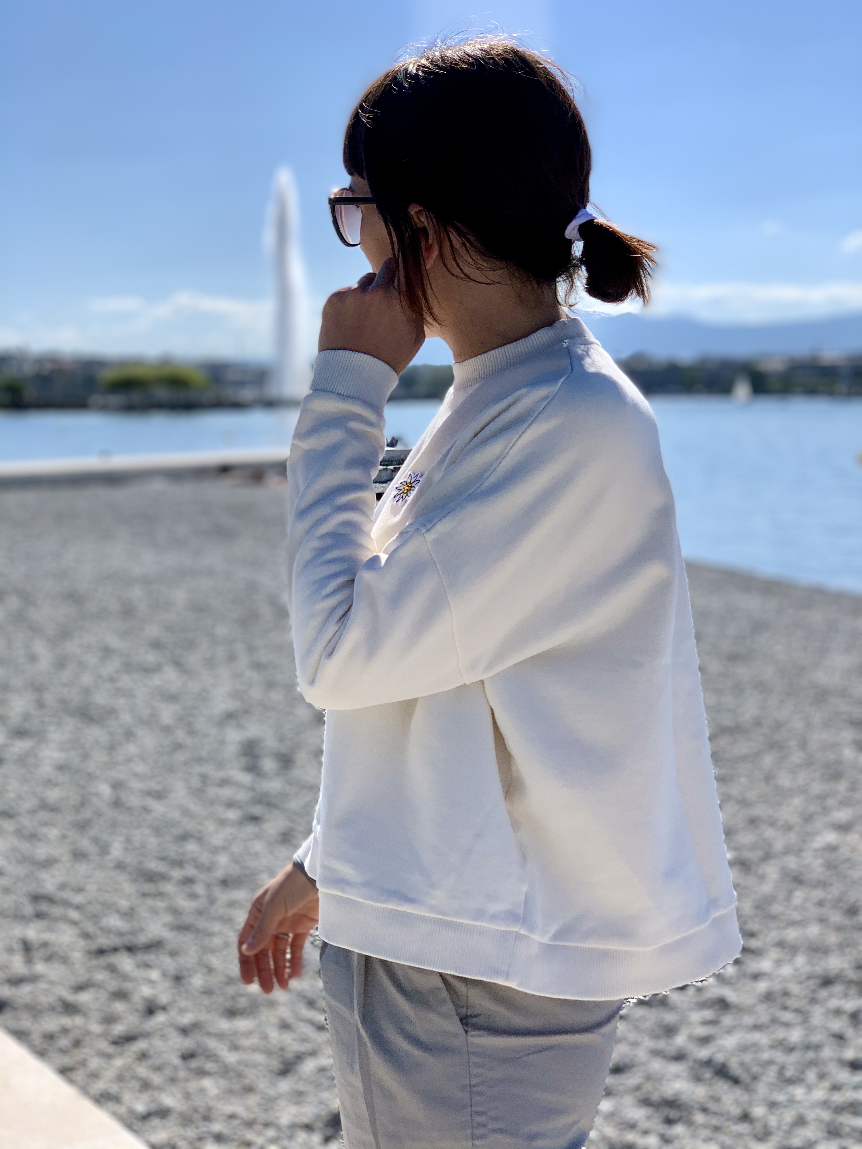 Sweat EDELWEISS - Creme - 100% Organic Cotton